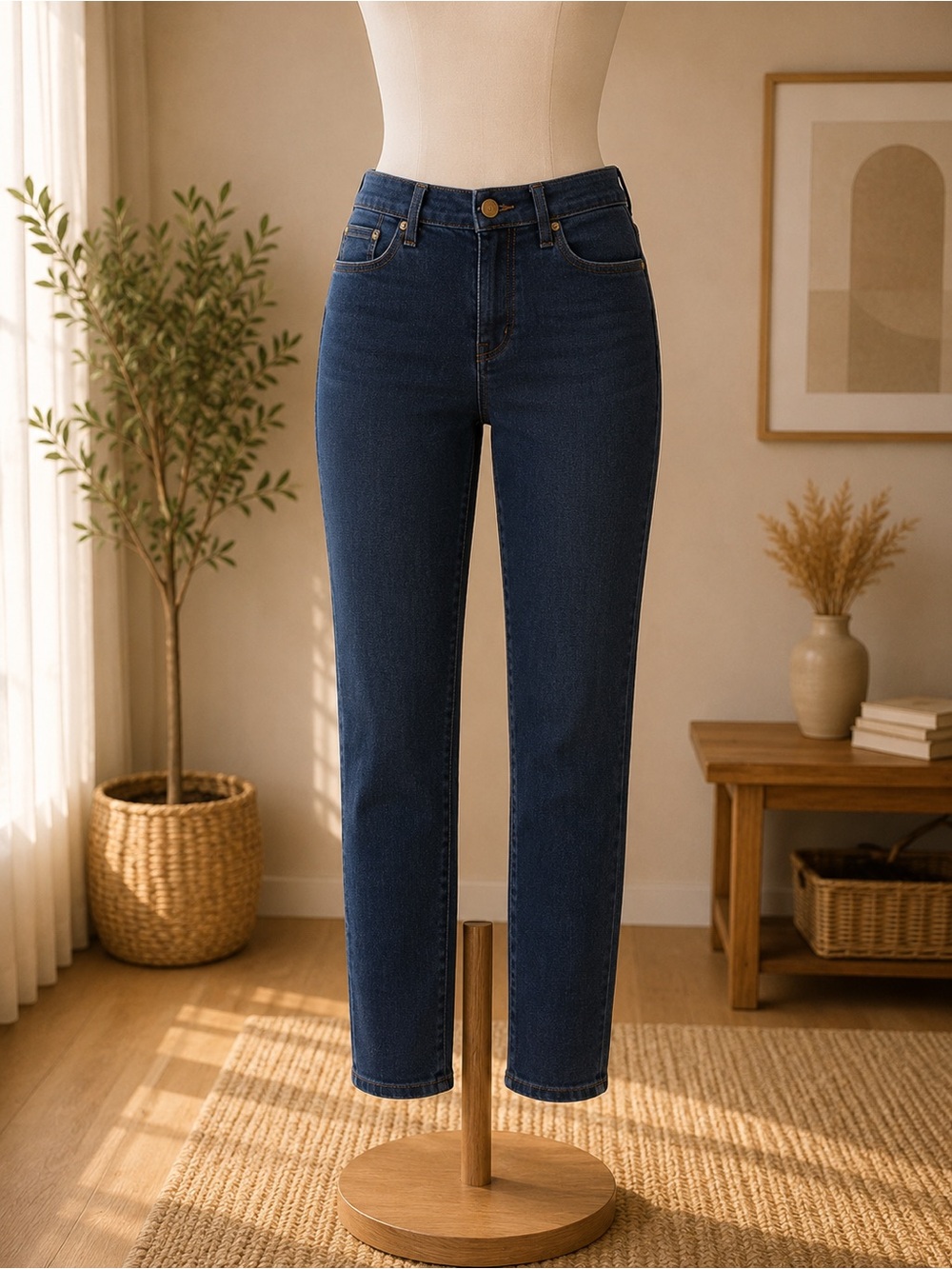 Lauren Ralph Lauren Petite 8P Dark Wash Jean